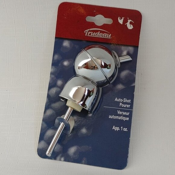 ATTRACTIVE TRUDEAU Auto Shot Pourer Chrome Metal - Picture 1 of 2